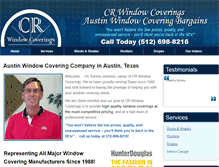 Tablet Screenshot of craustinwindowcoverings.com